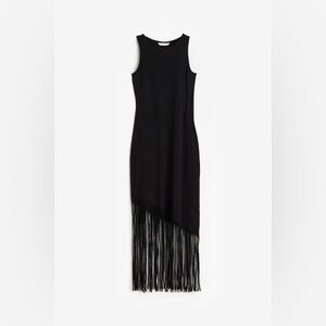 H&M fringe hem dress 2023